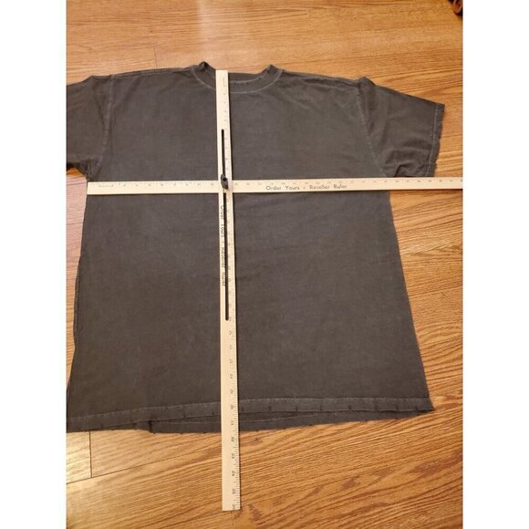 Civil Regime Shirt Mens Sze Large Distressed Hems Dark Gray Back Logo 1/500 Made - Picture 9 of 9